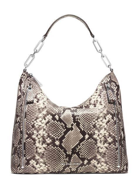 michael kors snake embossed purse acorn